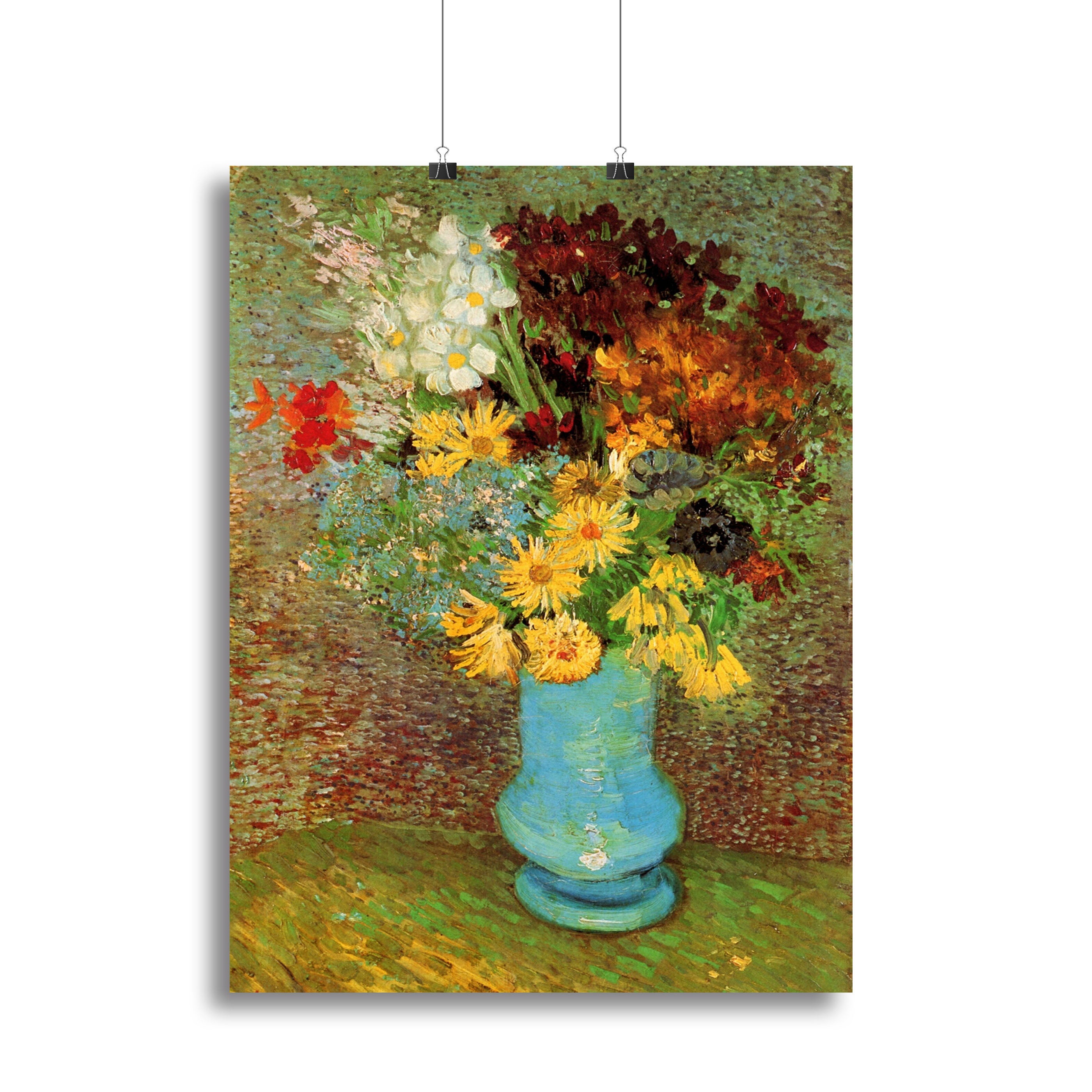 Vase with Daisies and Anemones by Van Gogh Canvas Print or Poster - Canvas Art Rocks - 2