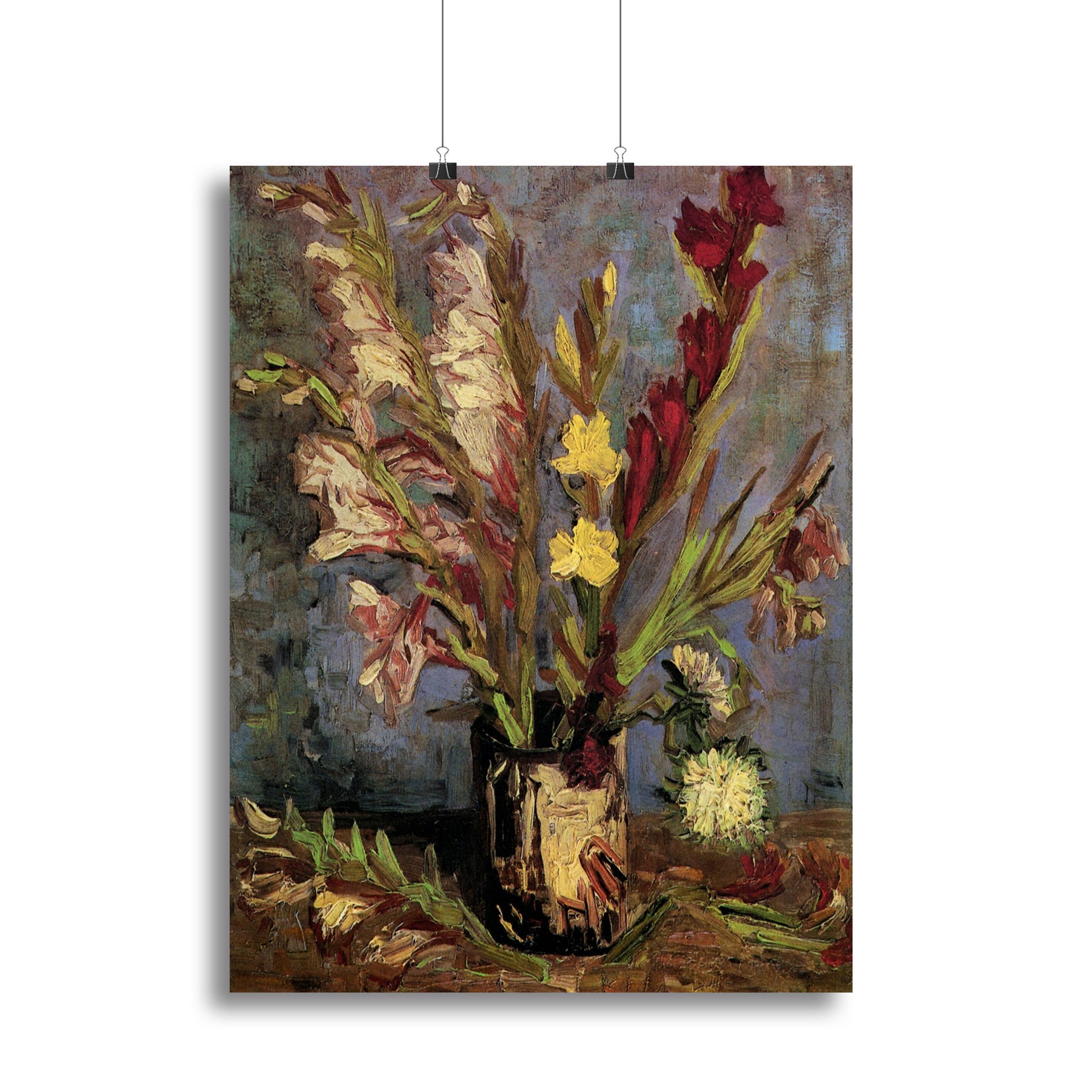 Vase with Gladioli 4 by Van Gogh Canvas Print or Poster - Canvas Art Rocks - 2