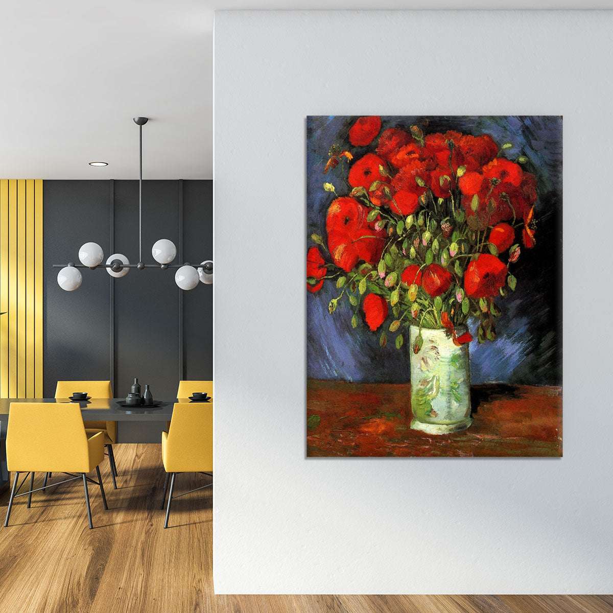 Vase with Red Poppies by Van Gogh Canvas Print or Poster - Canvas Art Rocks - 4