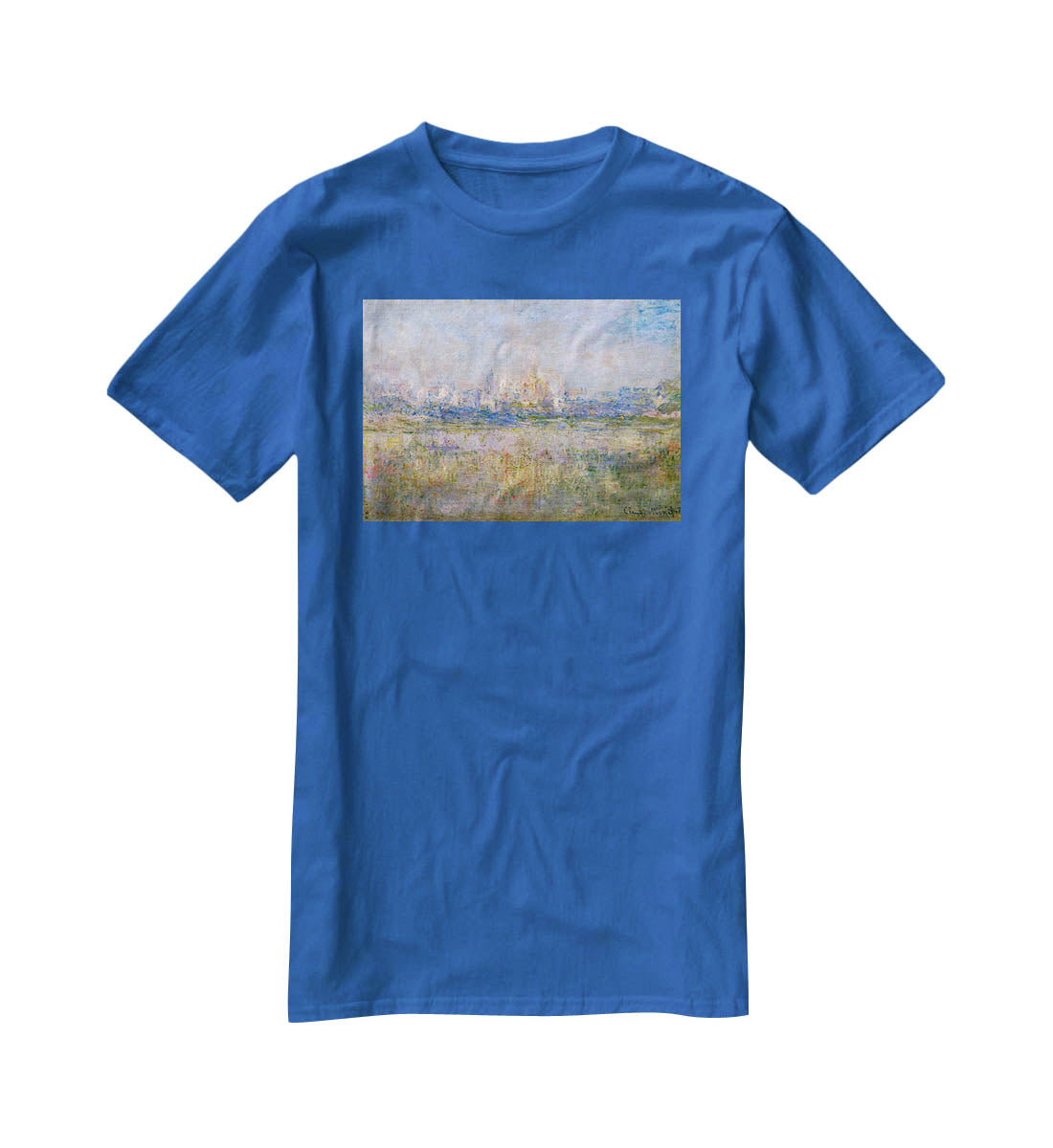 Vctheuil in the fog by Monet T-Shirt - Canvas Art Rocks - 2
