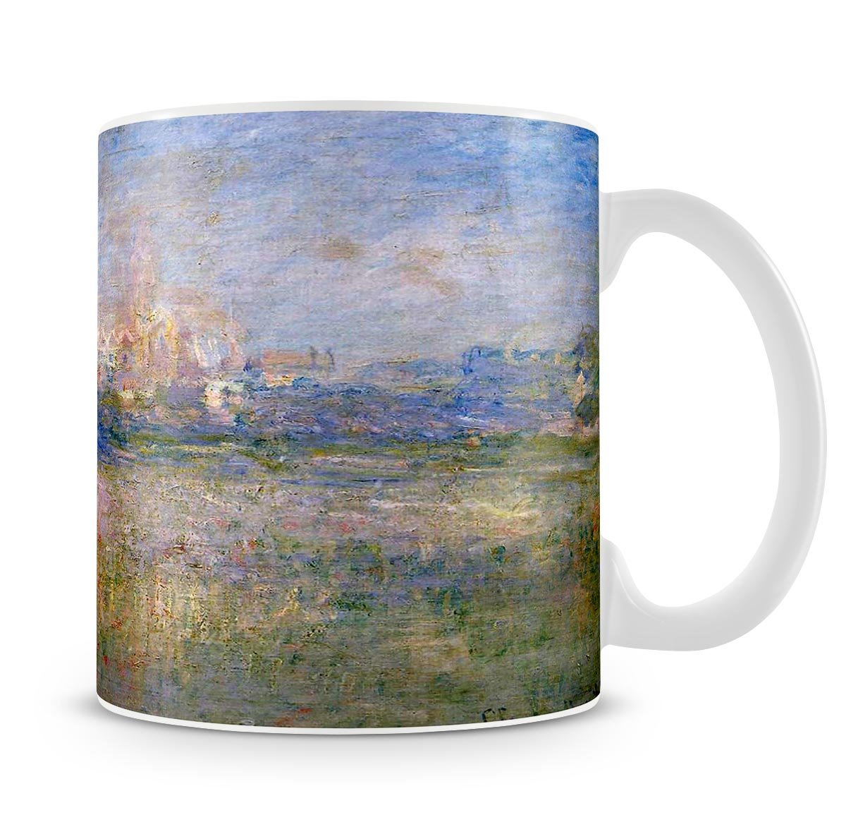 Vctheuil in the fog by Monet Mug - Canvas Art Rocks - 4