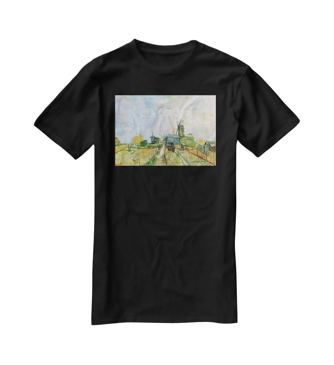 Vegetable Garden in Montmartre by Van Gogh T-Shirt - Canvas Art Rocks - 1
