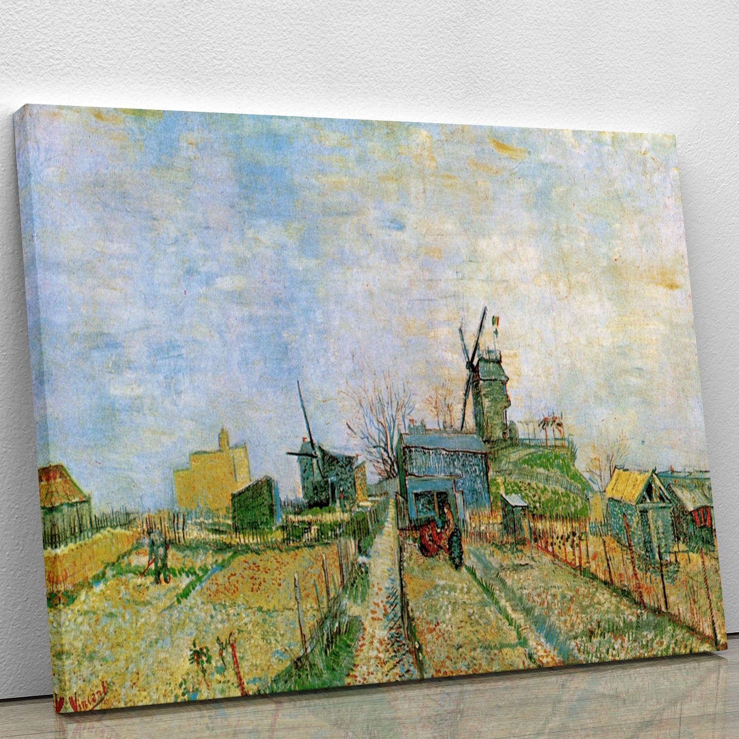 Vegetable Garden in Montmartre by Van Gogh Canvas Print or Poster - Canvas Art Rocks - 1