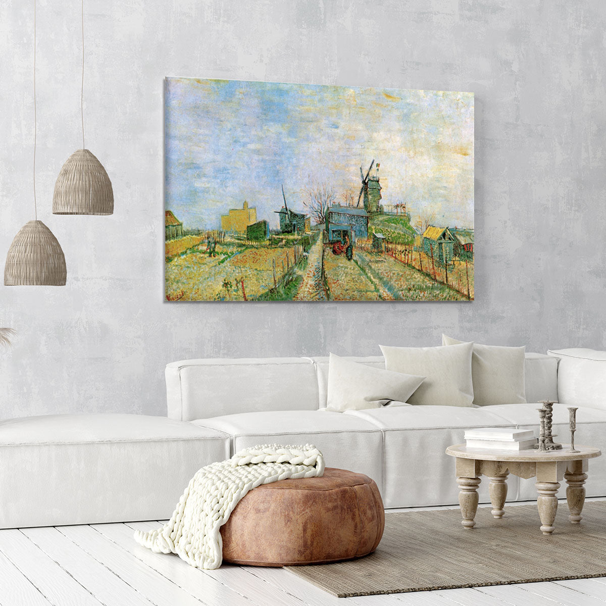 Vegetable Garden in Montmartre by Van Gogh Canvas Print or Poster - Canvas Art Rocks - 6