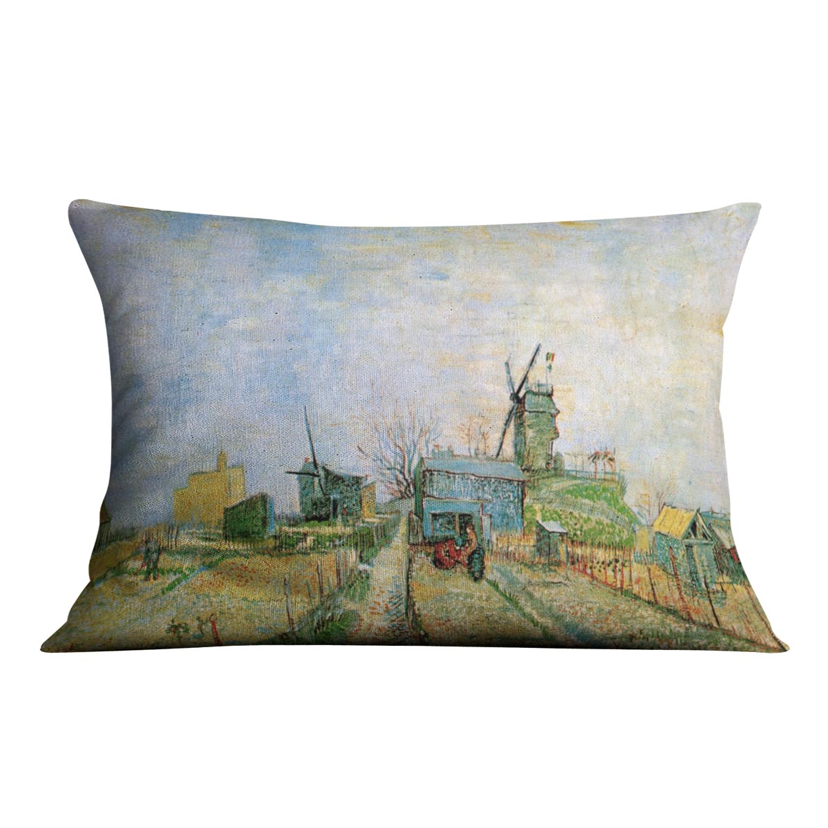 Vegetable Garden in Montmartre by Van Gogh Cushion