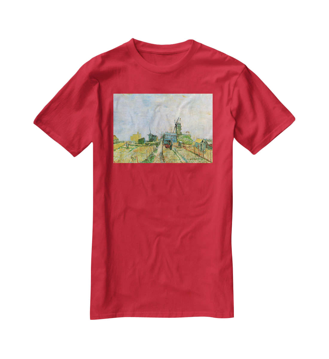 Vegetable Garden in Montmartre by Van Gogh T-Shirt - Canvas Art Rocks - 4
