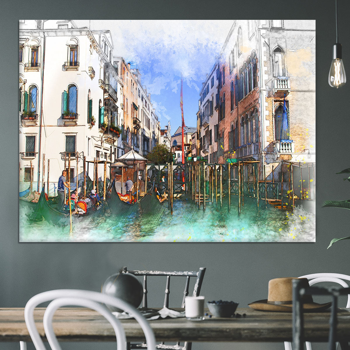 Venice Painting Canvas Print or Poster - Canvas Art Rocks - 3
