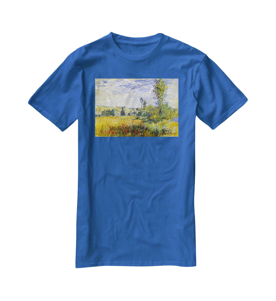 Vetheuil by Monet T-Shirt - Canvas Art Rocks - 2