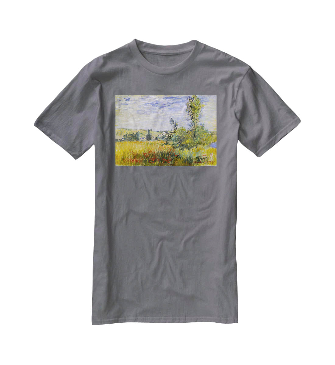 Vethueil by monet T-Shirt - Canvas Art Rocks - 3
