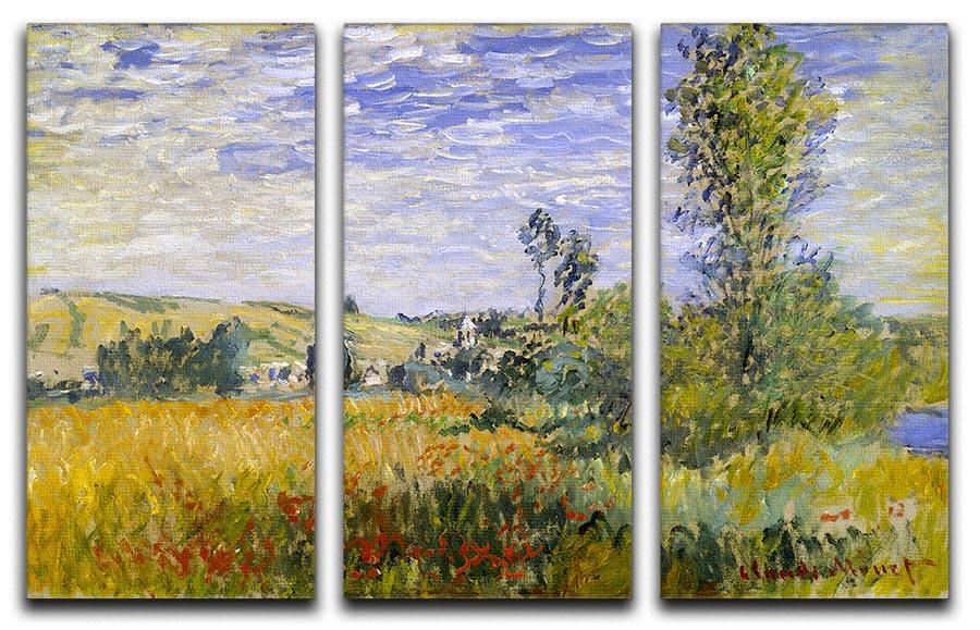Vethueil by monet Split Panel Canvas Print - Canvas Art Rocks - 4