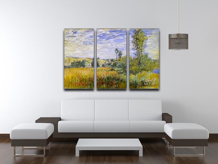 Vethueil by monet Split Panel Canvas Print - Canvas Art Rocks - 4