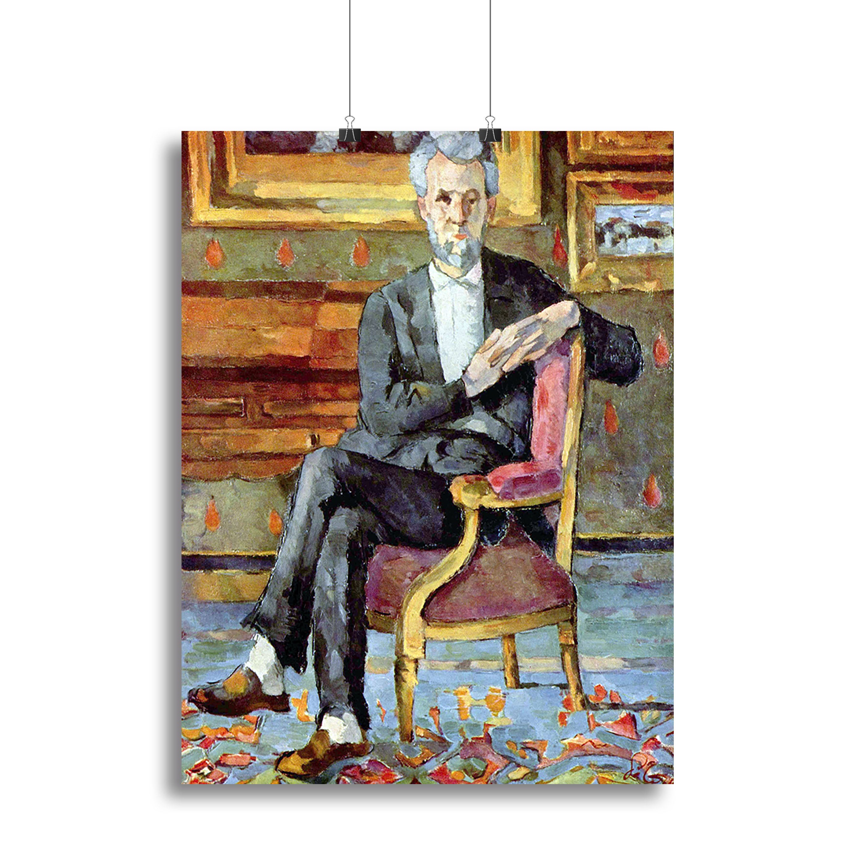 Victor Chocquet seated portrait by Cezanne Canvas Print or Poster - Canvas Art Rocks - 2