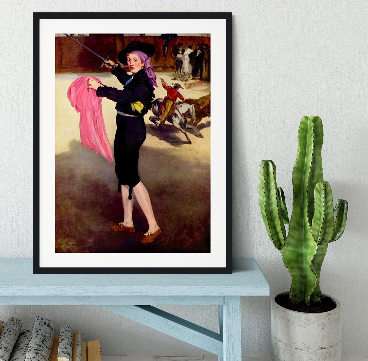 Victorine in the Costume of a Matador by Manet Framed Print - Canvas Art Rocks - 1