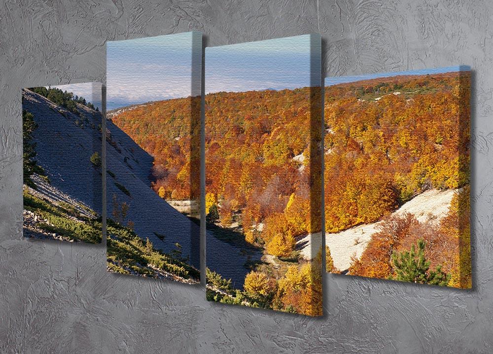 View from the Mount Ventoux 4 Split Panel Canvas  - Canvas Art Rocks - 2