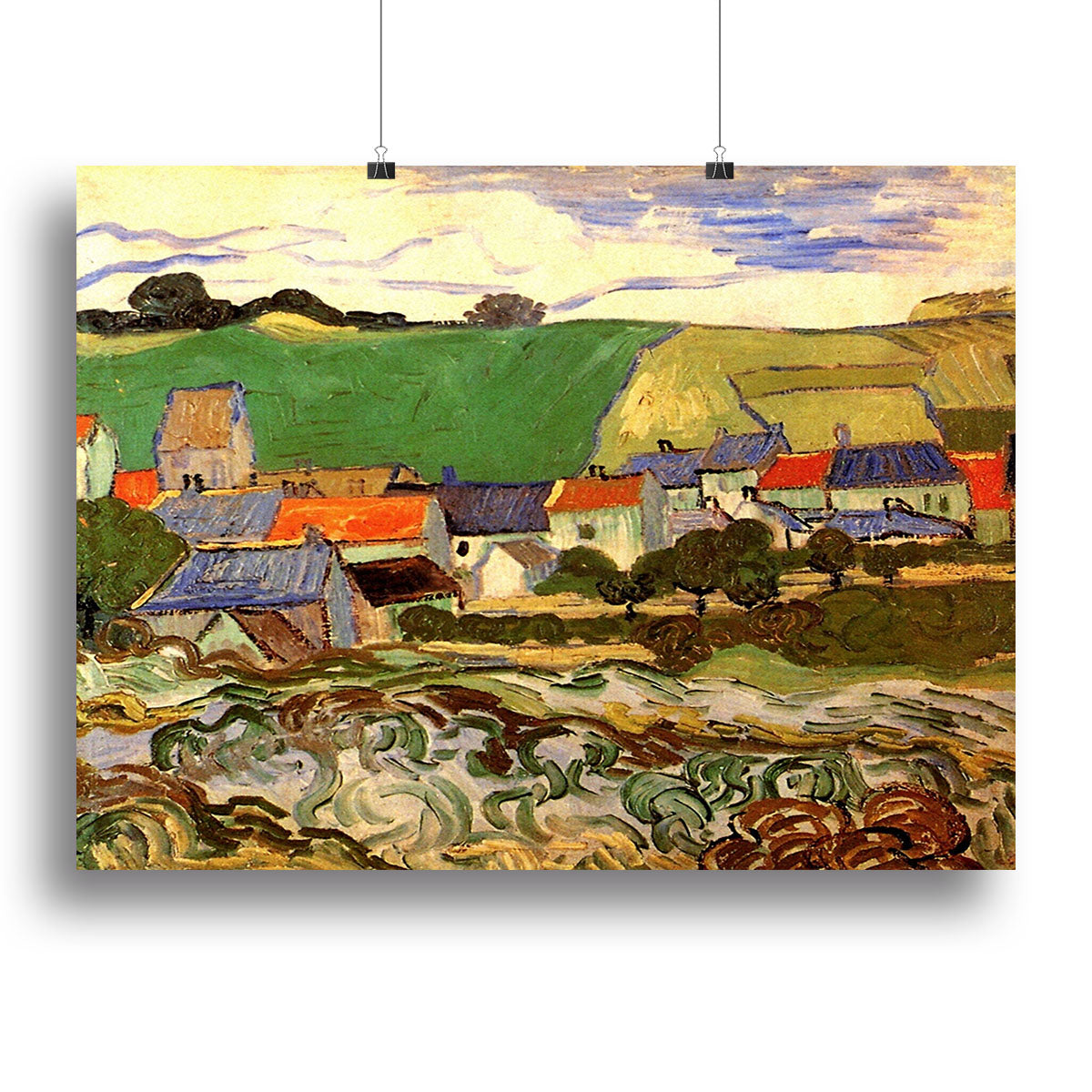 View of Auvers by Van Gogh Canvas Print or Poster - Canvas Art Rocks - 2