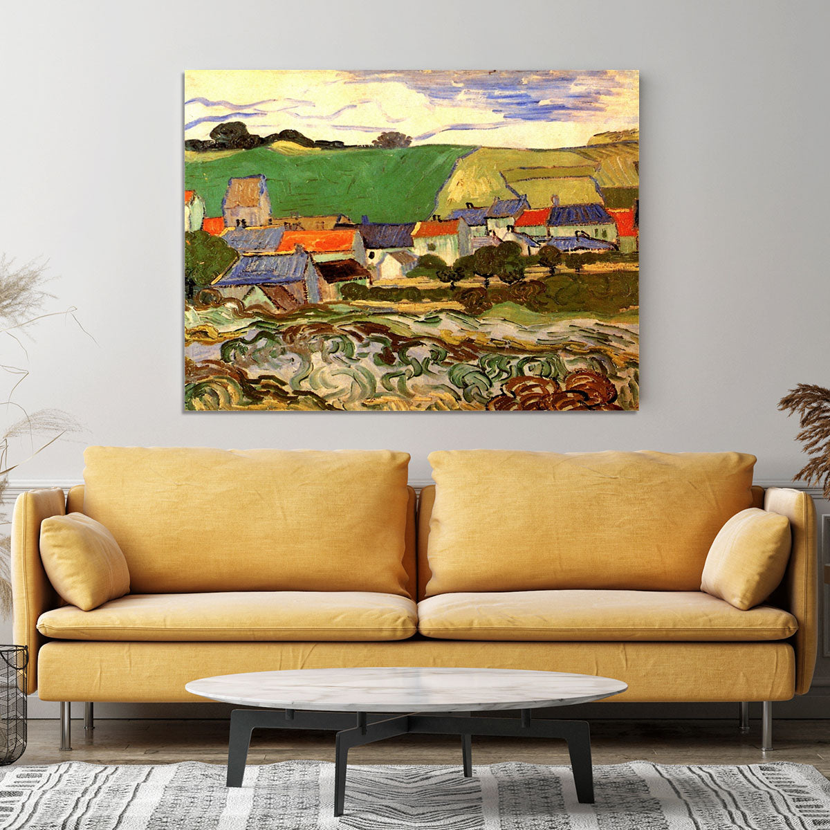 View of Auvers by Van Gogh Canvas Print or Poster - Canvas Art Rocks - 4