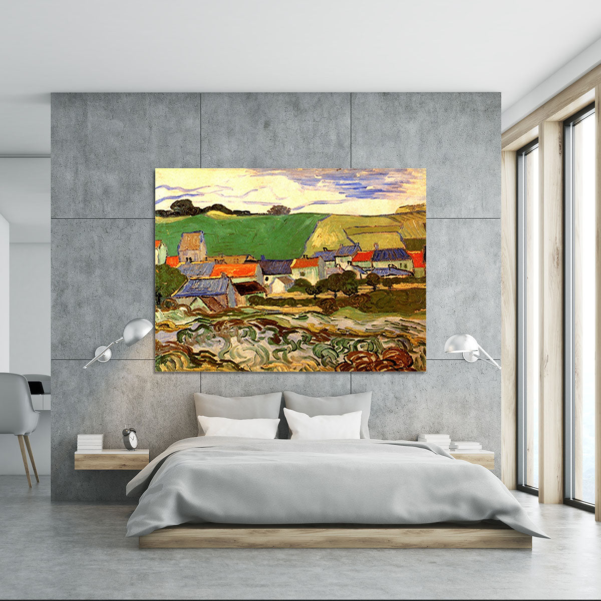 View of Auvers by Van Gogh Canvas Print or Poster - Canvas Art Rocks - 5