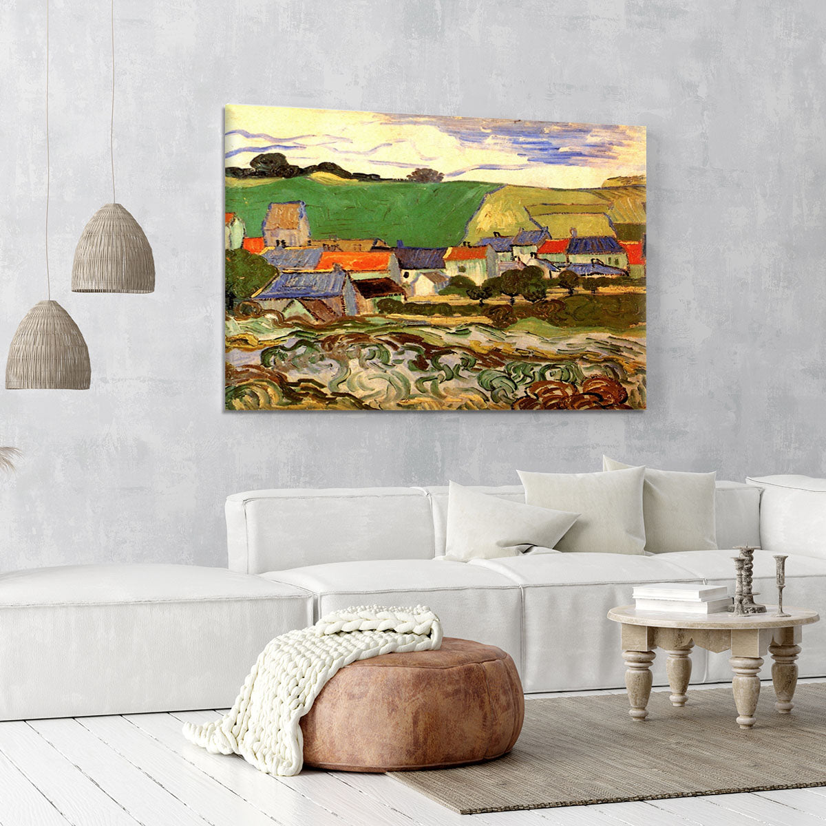 View of Auvers by Van Gogh Canvas Print or Poster - Canvas Art Rocks - 6
