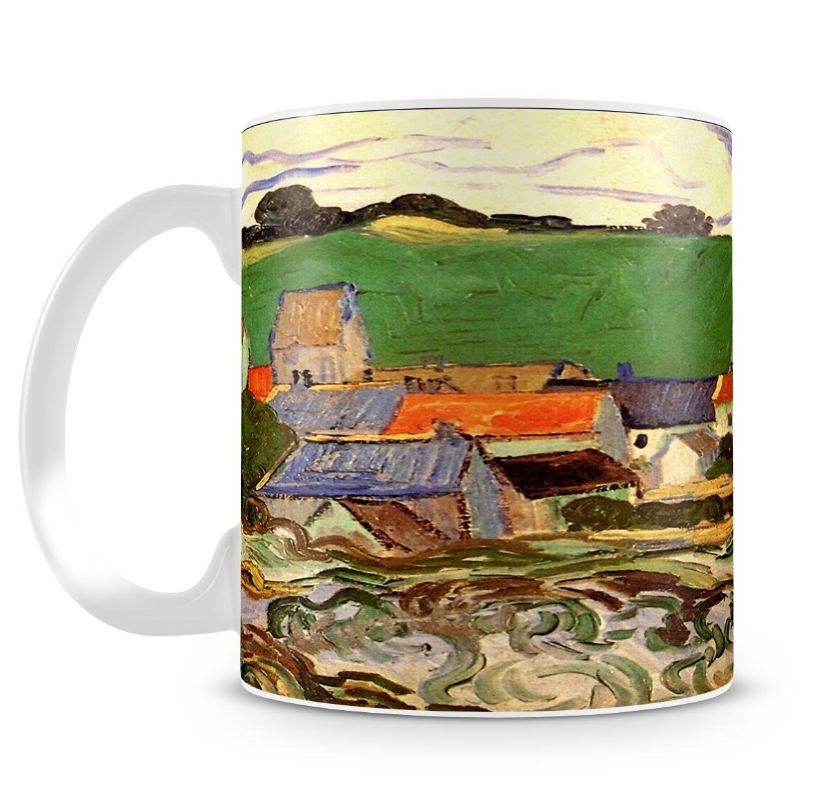 View of Auvers by Van Gogh Mug - Canvas Art Rocks - 4