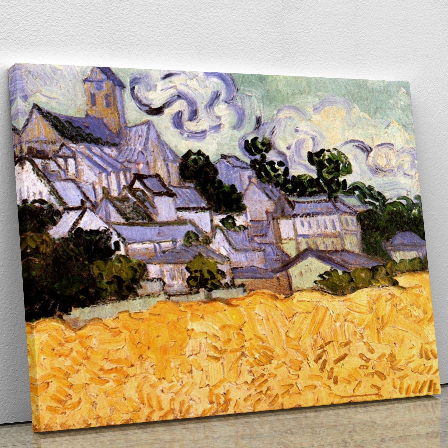 View of Auvers with Church by Van Gogh Canvas Print or Poster - Canvas Art Rocks - 1