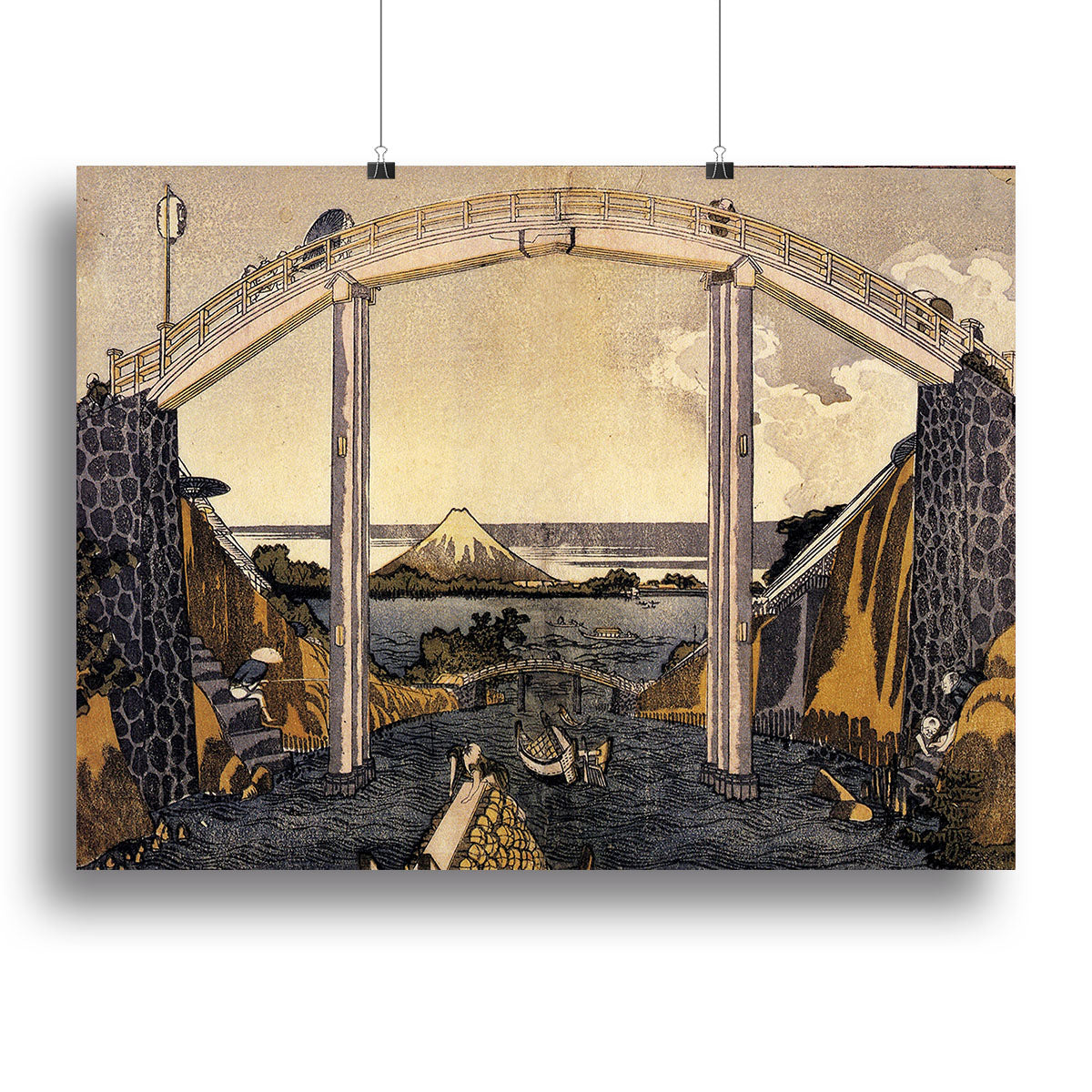 View of Mount Fuji by Hokusai Canvas Print or Poster - Canvas Art Rocks - 2