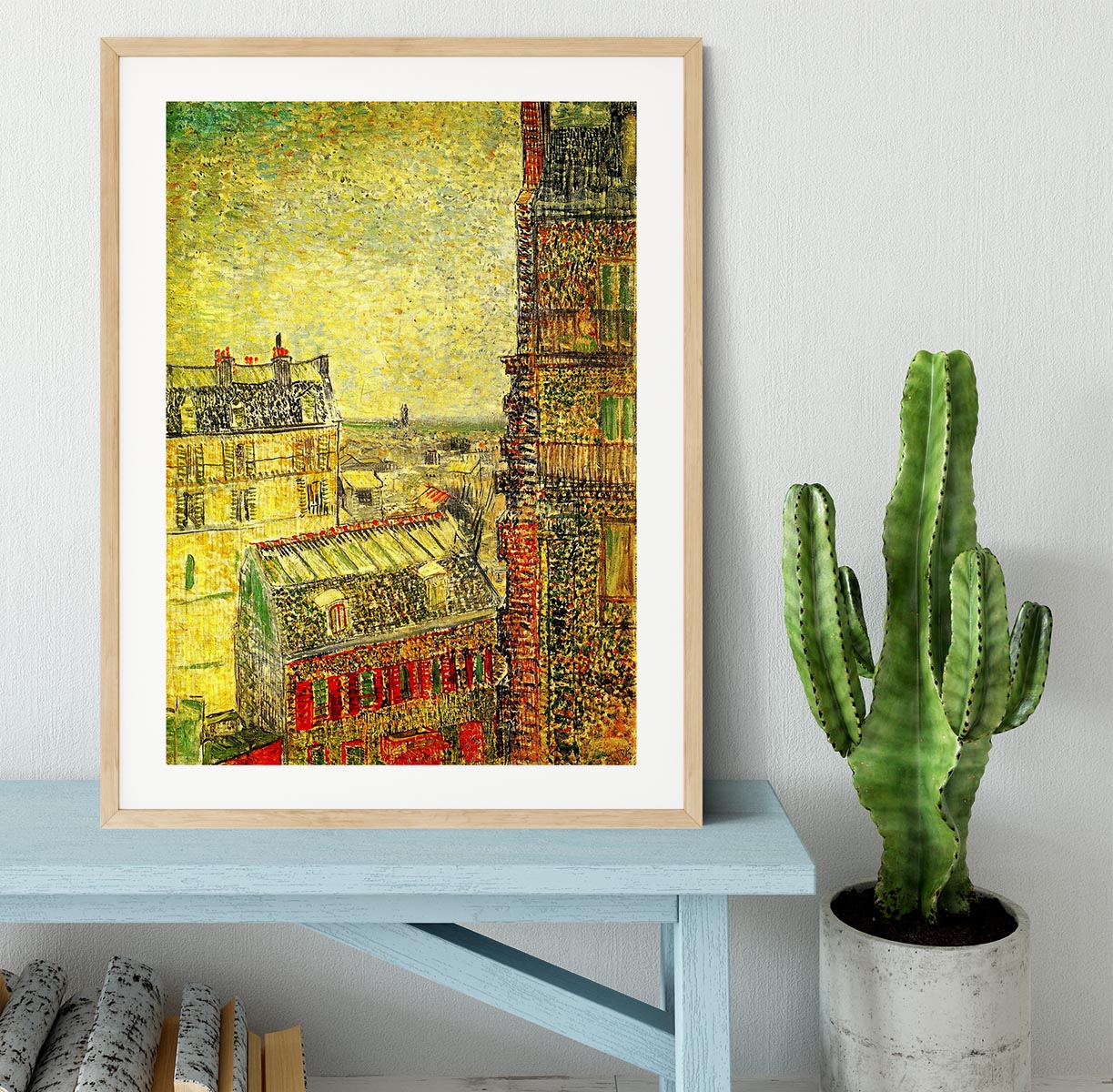View of Paris from Vincent s Room in the Rue Lepic by Van Gogh Framed Print - Canvas Art Rocks - 3