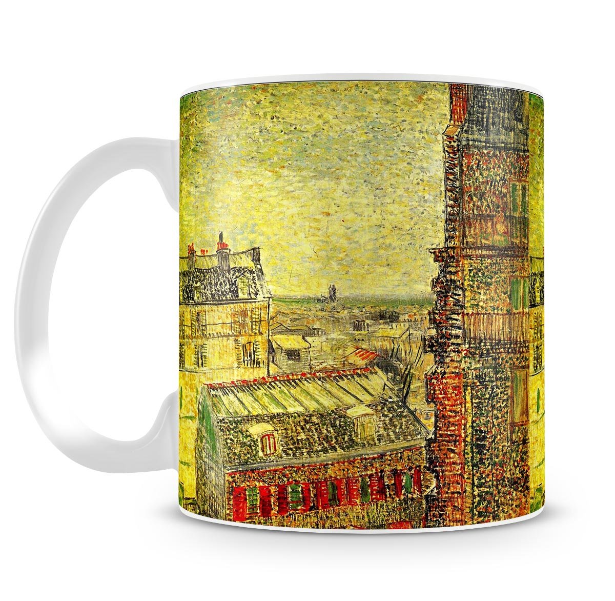 View of Paris from Vincent s Room in the Rue Lepic by Van Gogh Mug - Canvas Art Rocks - 4