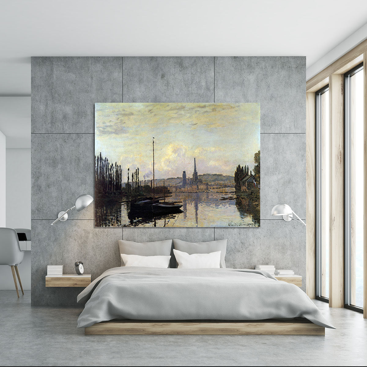 View of Rouen by Monet Canvas Print or Poster - Canvas Art Rocks - 5