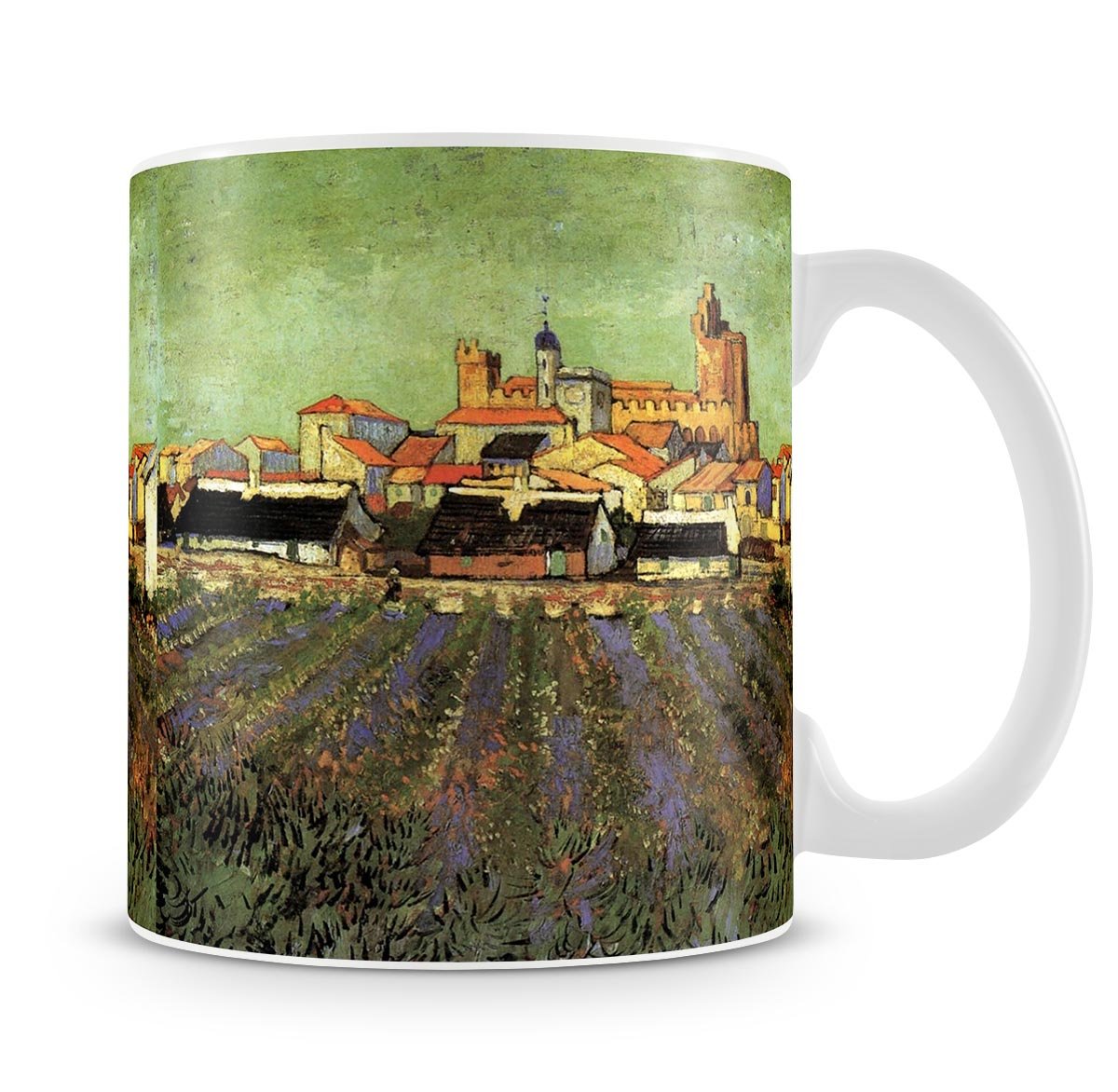 View of Saintes-Maries by Van Gogh Mug - Canvas Art Rocks - 4