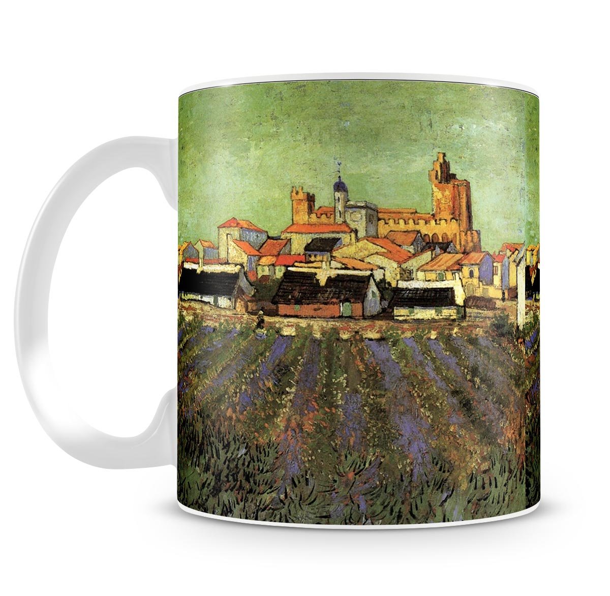 View of Saintes-Maries by Van Gogh Mug - Canvas Art Rocks - 4