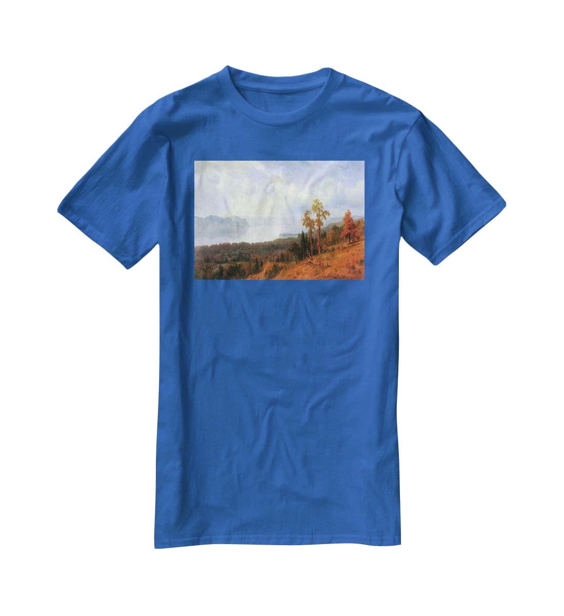 View of the Hudson River Vally by Bierstadt T-Shirt - Canvas Art Rocks - 2