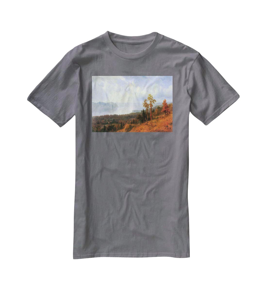 View of the Hudson River Vally by Bierstadt T-Shirt - Canvas Art Rocks - 3