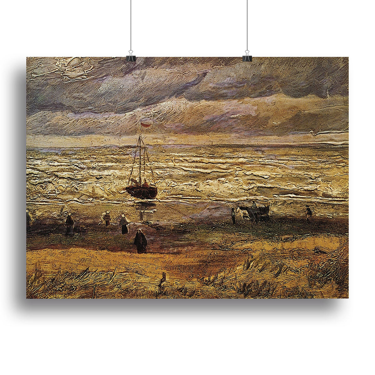 View of the Sea at Scheveningen by Van Gogh Canvas Print or Poster - Canvas Art Rocks - 2
