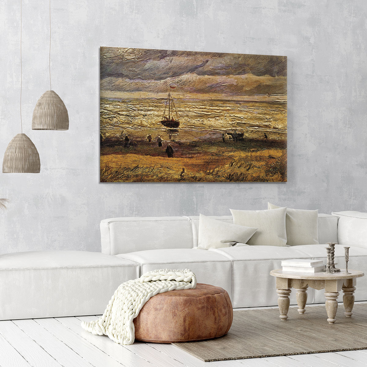 View of the Sea at Scheveningen by Van Gogh Canvas Print or Poster - Canvas Art Rocks - 6