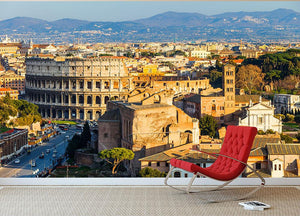 View on Colosseum in Rome Wall Mural Wallpaper - Canvas Art Rocks - 2