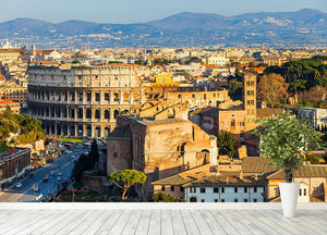 View on Colosseum in Rome Wall Mural Wallpaper - Canvas Art Rocks - 4
