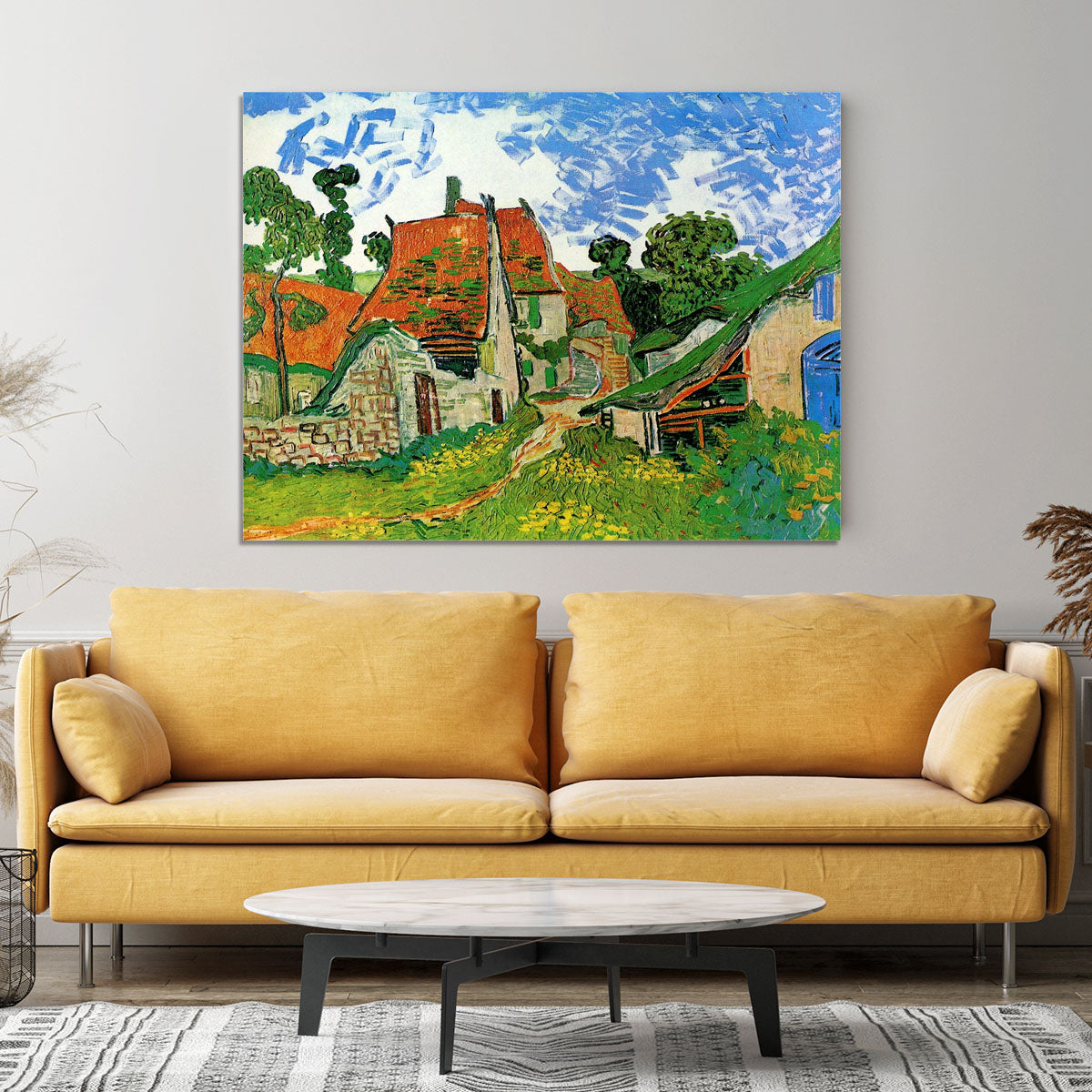 Village Street in Auvers by Van Gogh Canvas Print or Poster - Canvas Art Rocks - 4