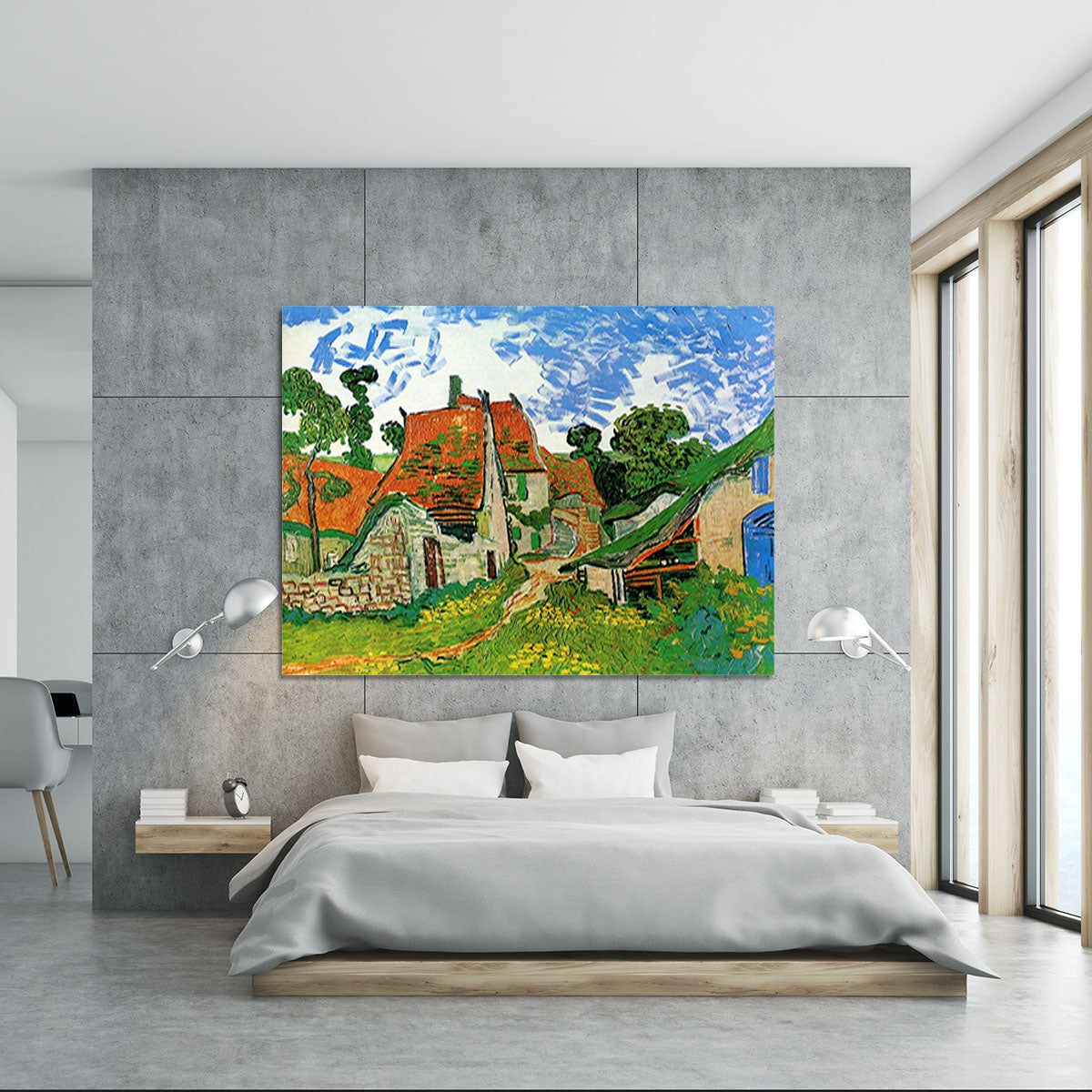 Village Street in Auvers by Van Gogh Canvas Print or Poster - Canvas Art Rocks - 5