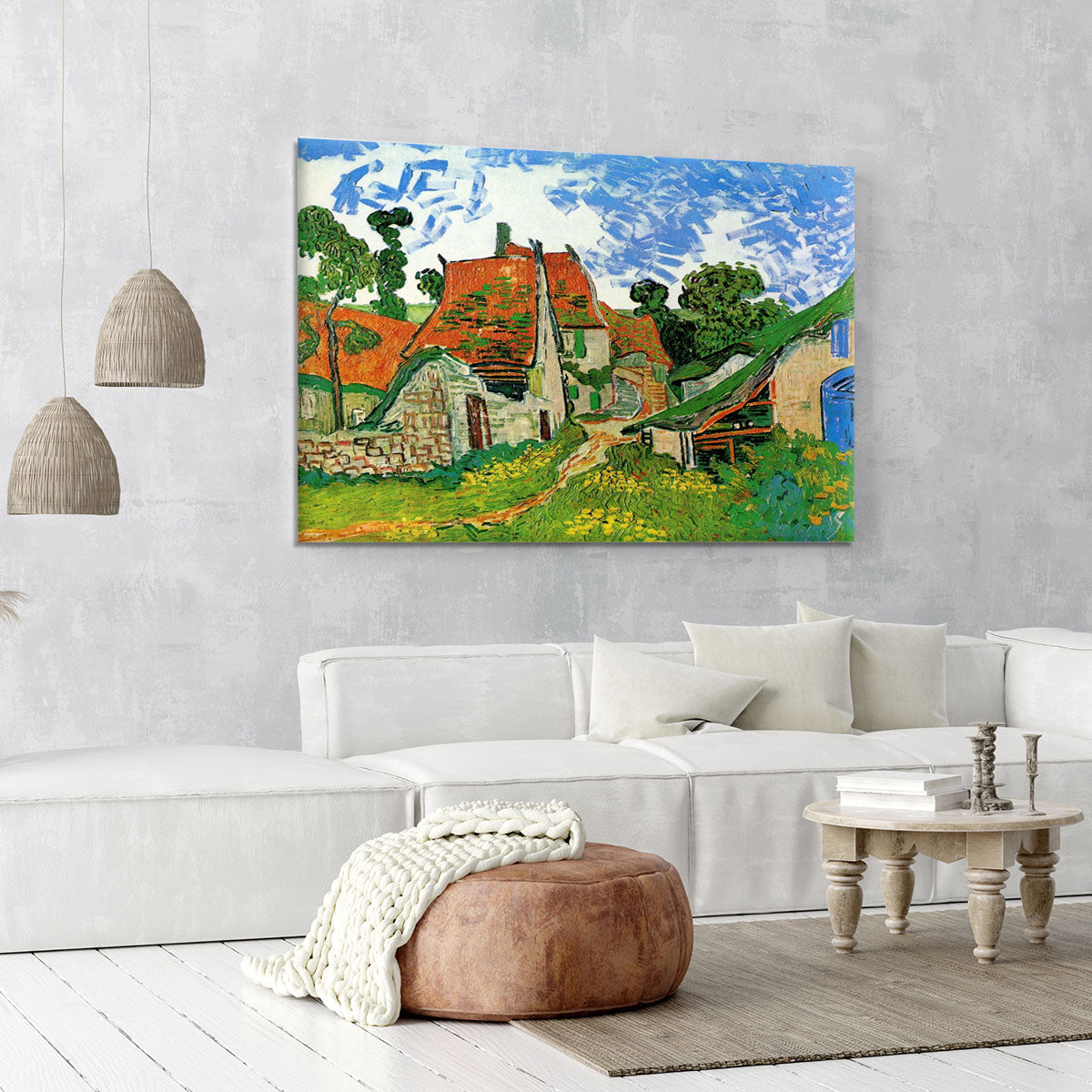 Village Street in Auvers by Van Gogh Canvas Print or Poster - Canvas Art Rocks - 6