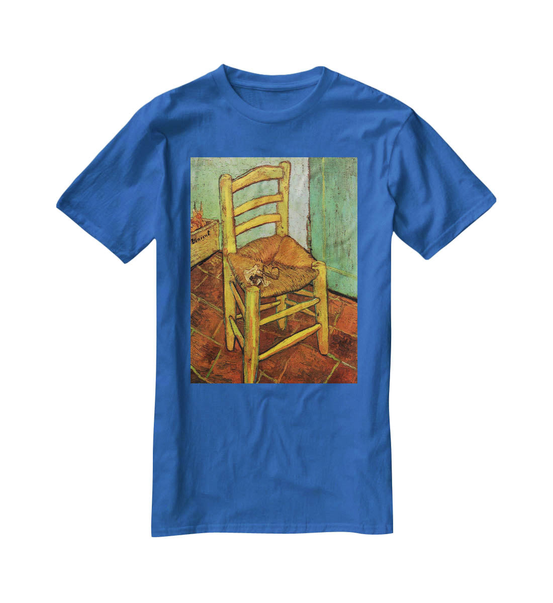 Vincent's Chair with His Pipe by Van Gogh T-Shirt - Canvas Art Rocks - 2