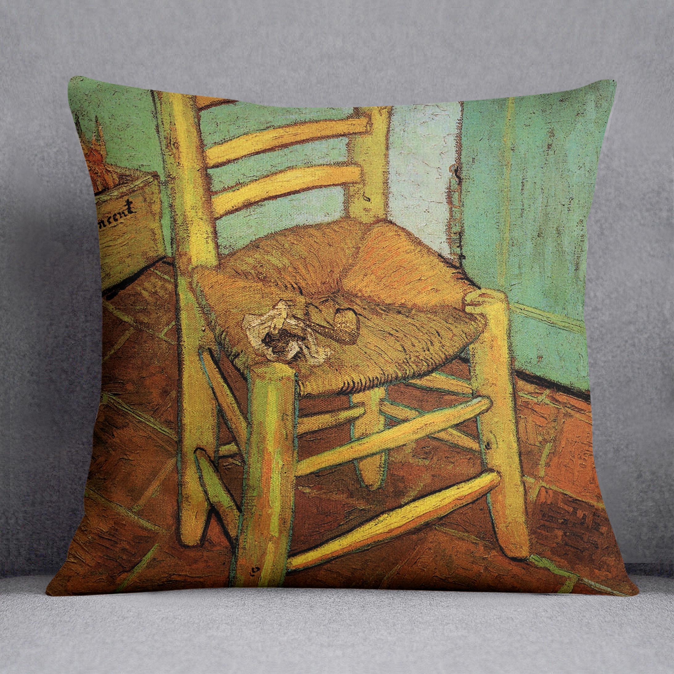 Vincent's Chair with His Pipe by Van Gogh Cushion