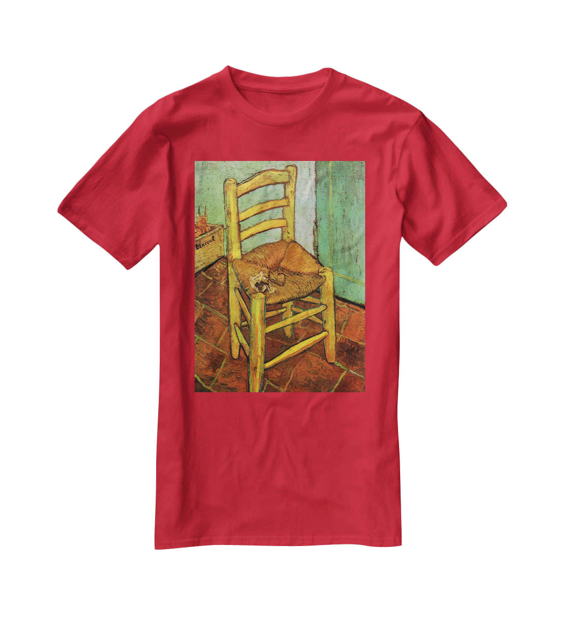 Vincent's Chair with His Pipe by Van Gogh T-Shirt - Canvas Art Rocks - 4