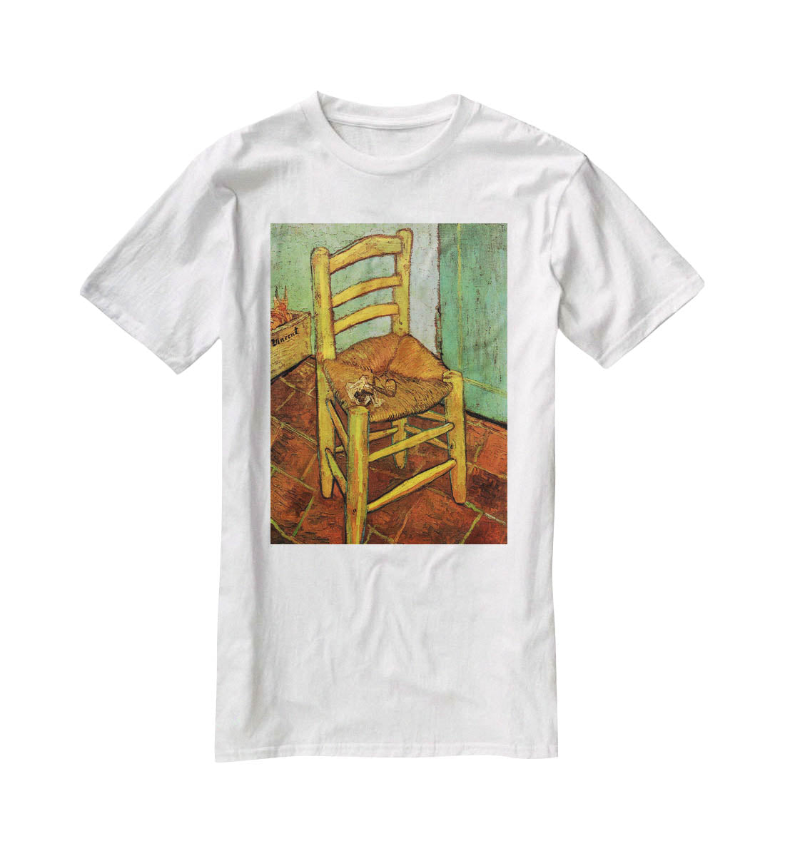 Vincent's Chair with His Pipe by Van Gogh T-Shirt - Canvas Art Rocks - 5
