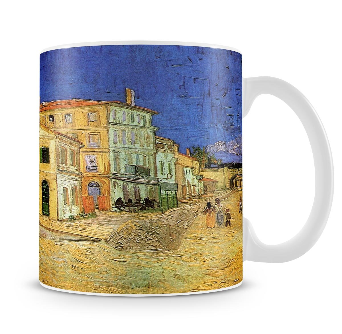 Vincent's House in Arles The Yellow House by Van Gogh Mug - Canvas Art Rocks - 4