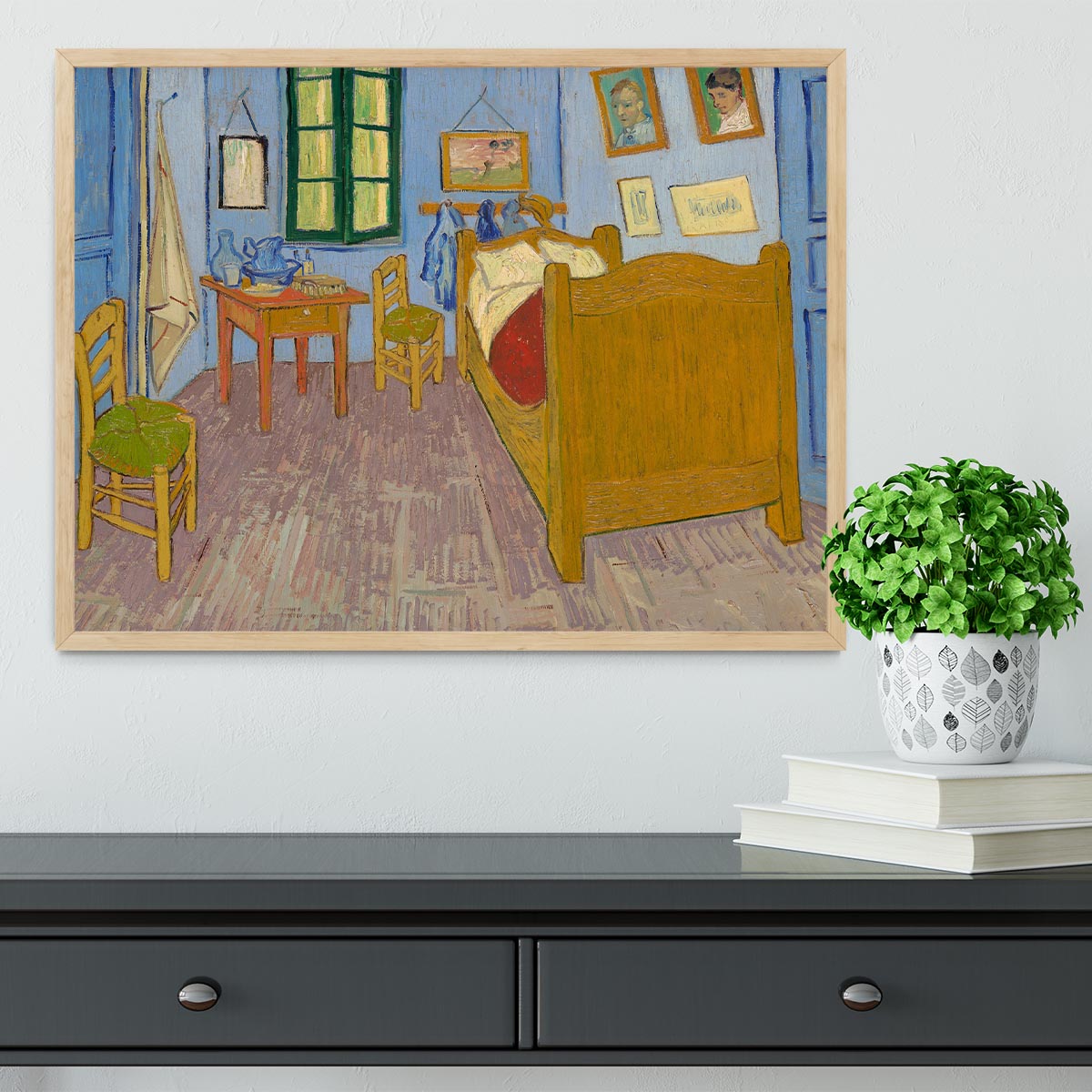 Vincents bedroom at Arles Framed Print - Canvas Art Rocks - 4