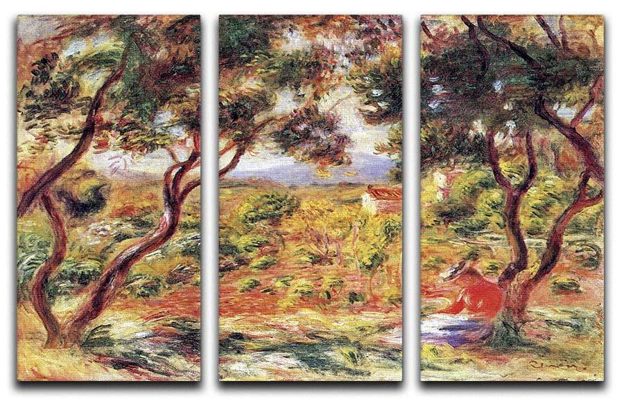 Vines at Cagnes by Renoir 3 Split Panel Canvas Print - Canvas Art Rocks - 1