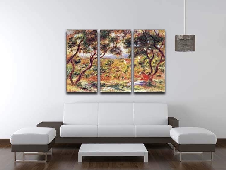 Vines at Cagnes by Renoir 3 Split Panel Canvas Print - Canvas Art Rocks - 3