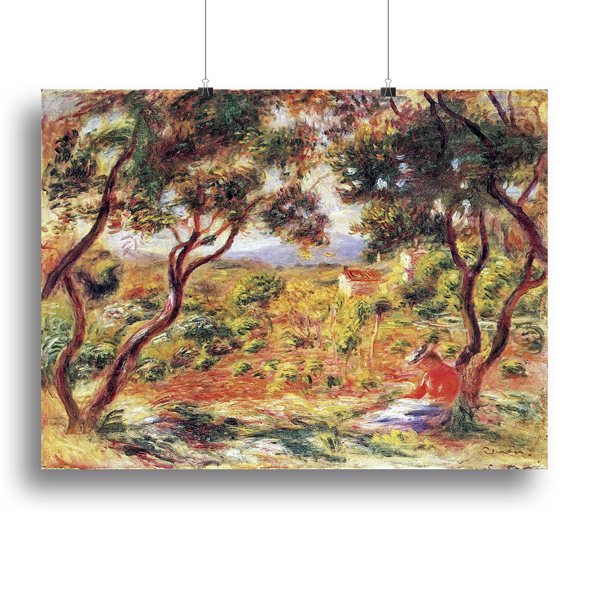 Vines at Cagnes by Renoir Canvas Print or Poster - Canvas Art Rocks - 2