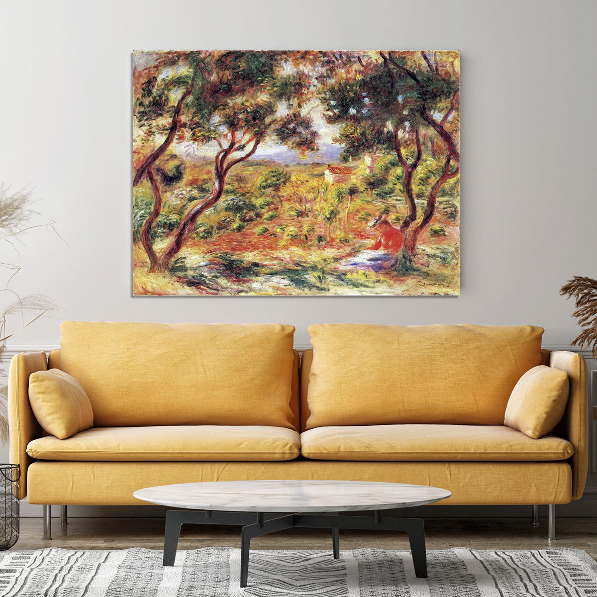 Vines at Cagnes by Renoir Canvas Print or Poster - Canvas Art Rocks - 4