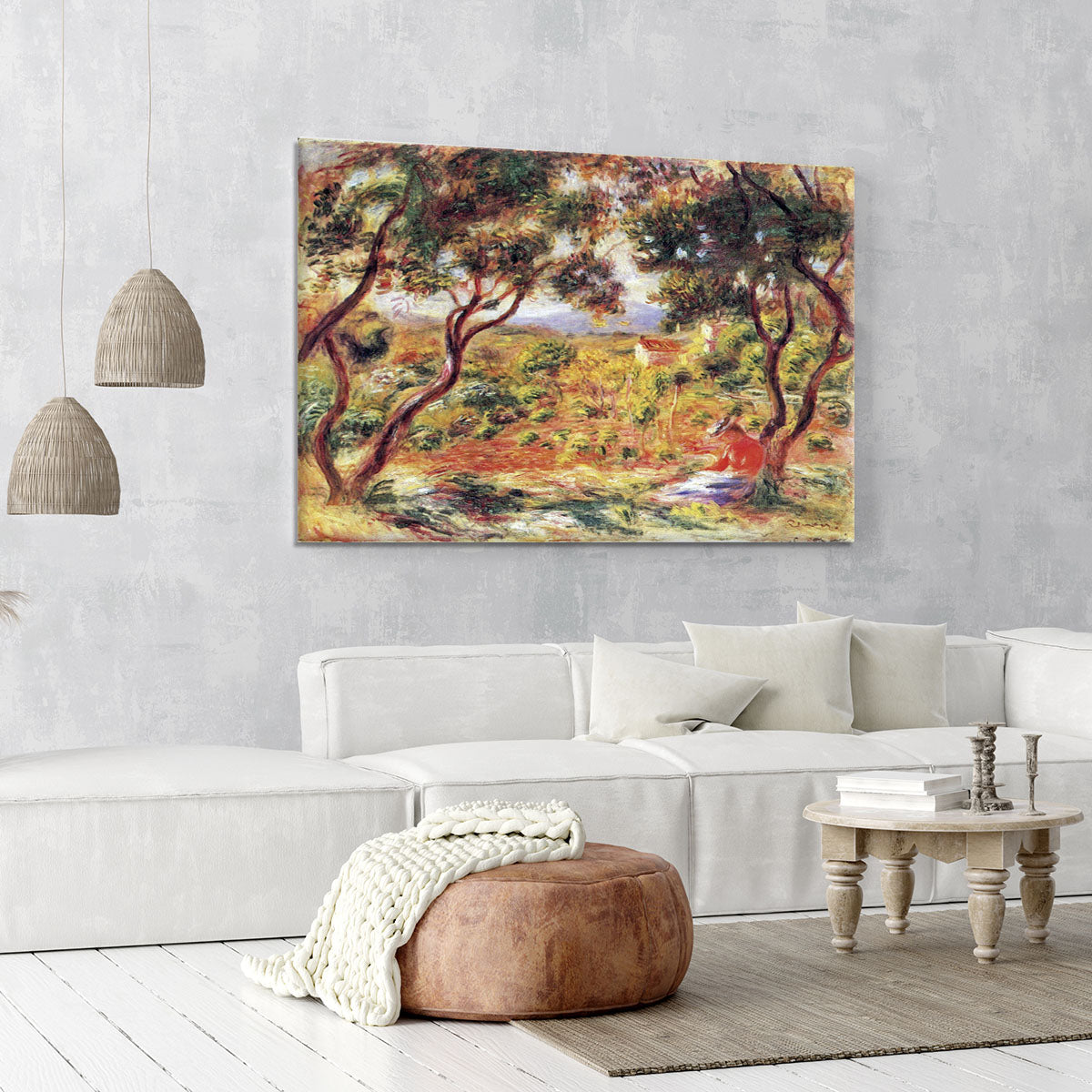 Vines at Cagnes by Renoir Canvas Print or Poster - Canvas Art Rocks - 6